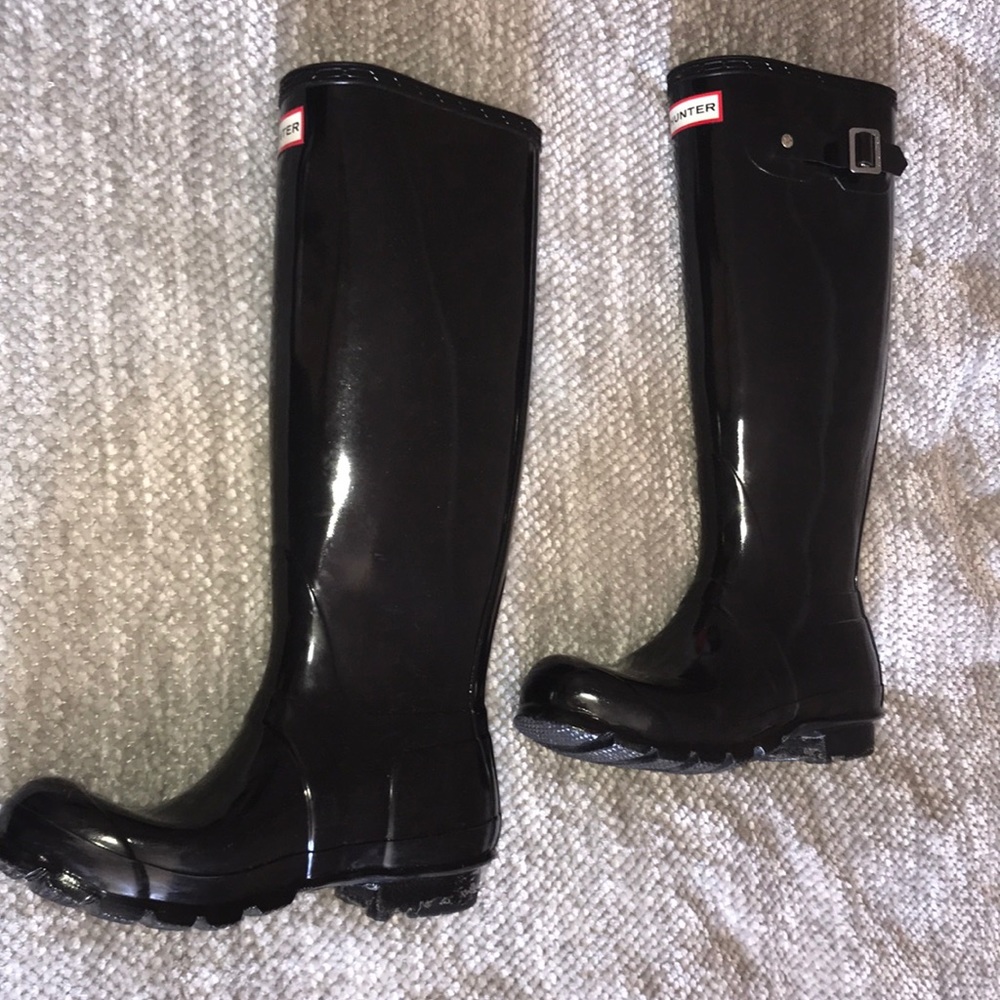 Hunter Boots - Black size 37